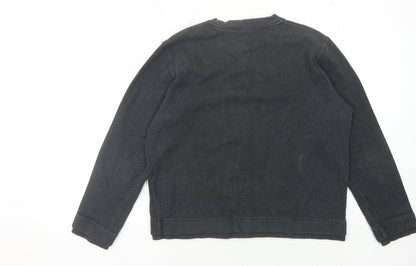 Hugo Boss Men's Black M Cotton Pullover Jumper