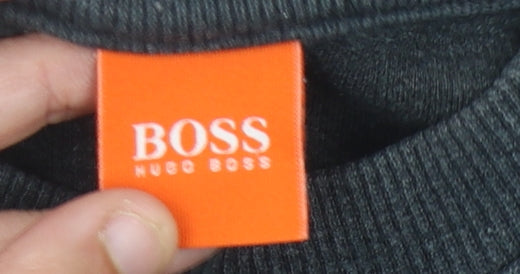 Hugo Boss Men's Black M Cotton Pullover Jumper