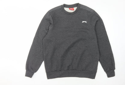 Mens UK Size M Slazenger Grey Pullover Sweatshirt