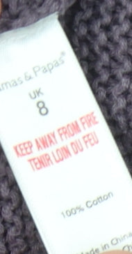 Womens UK Size 8 mamas & papas Purple Pullover Jumper