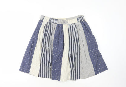 Boden Women's Blue Multi A-Line Skirt, Size 12