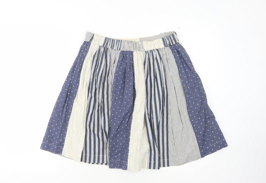 Boden Women's Blue Multi A-Line Skirt, Size 12