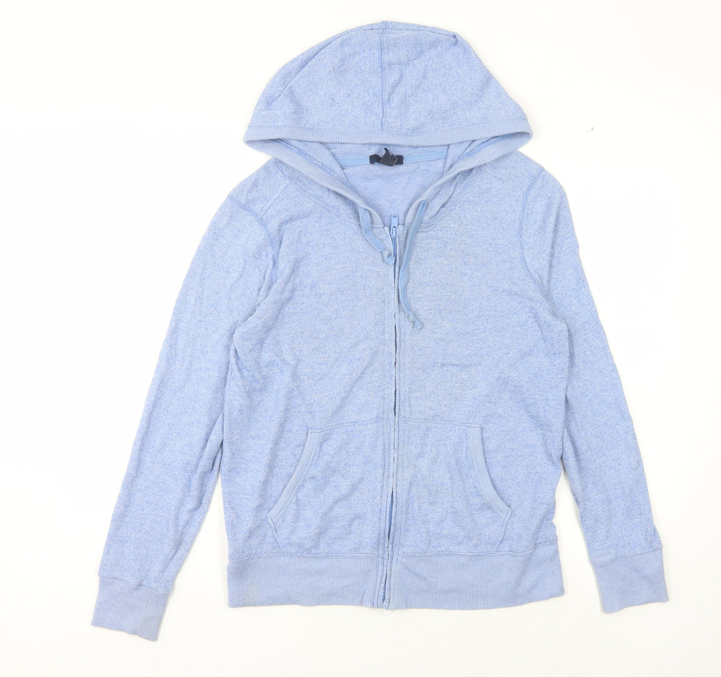 Gap Unisex Medium Blue Full Zip Hoodie with Logo
