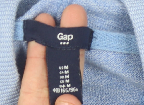Gap Unisex Medium Blue Full Zip Hoodie with Logo