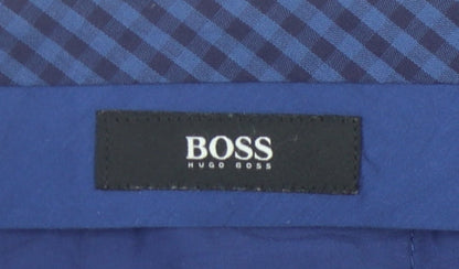 Hugo Boss Men's Blue Chino Trousers 34R, Casual Style
