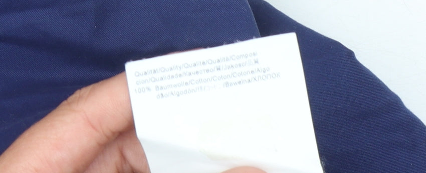 Hugo Boss Men's Blue Chino Trousers 34R, Casual Style