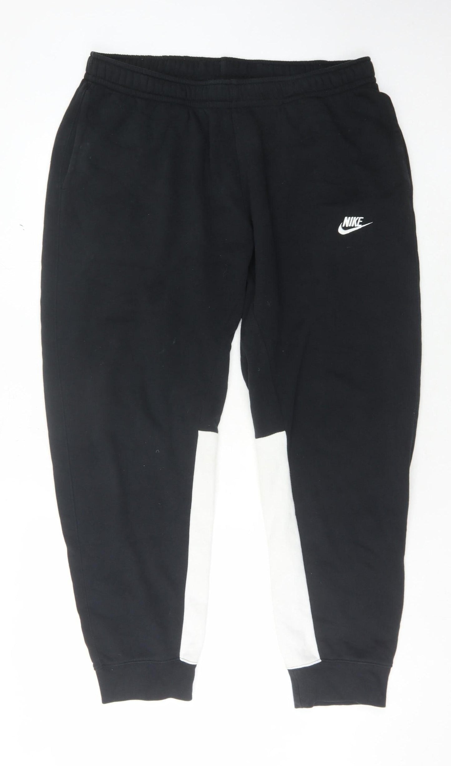 Nike Men's XL Black Sweatpants - Casual, Logo Accent