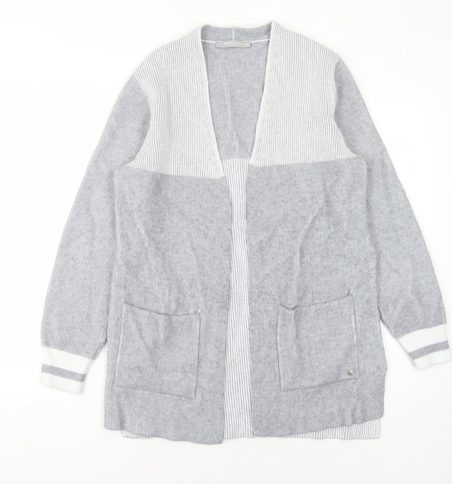 Betty & Co Grey Women's Cardigan Size 8