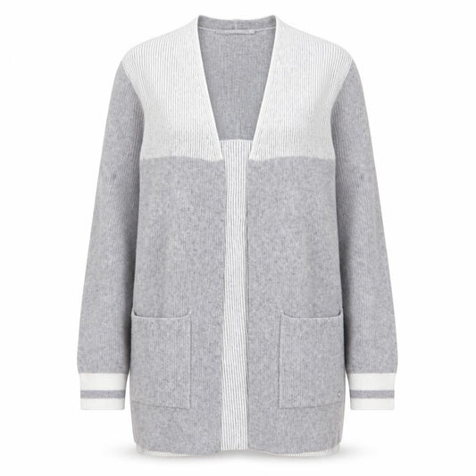 Womens UK Size 8 Betty & Co Grey Cardigan Jumper