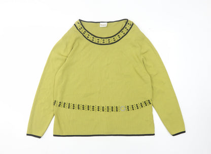 Womens UK Size XL Roman Originals Green Pullover Jumper