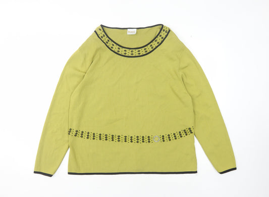 Womens UK Size XL Roman Originals Green Pullover Jumper