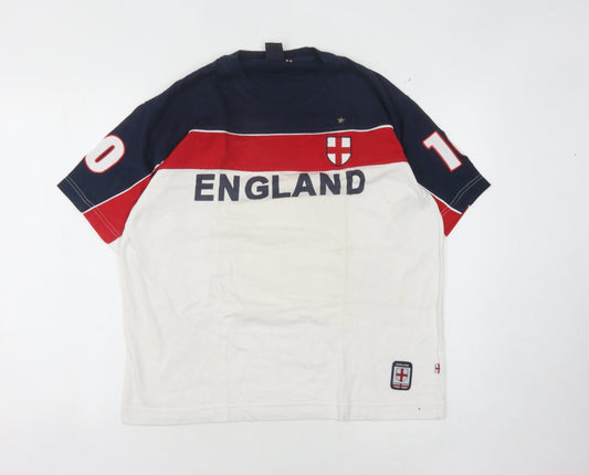 Men's England Multicoloured Sports T-Shirt, Size S