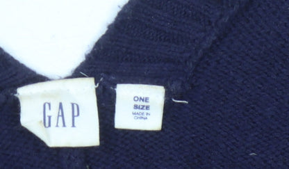 Gap Women's Blue Striped Knit Jumper, One Size