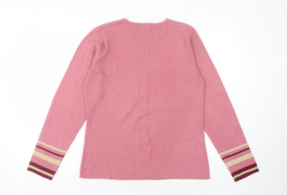 Womens UK Size 14 Berketex Pink Pullover Jumper