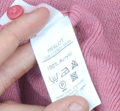 Womens UK Size 14 Berketex Pink Pullover Jumper