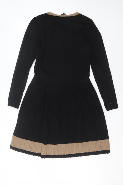 Jaeger Women's Black Fit & Flare Dress, L