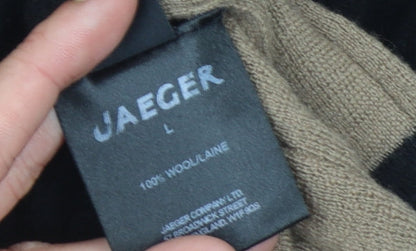 Jaeger Women's Black Fit & Flare Dress, L