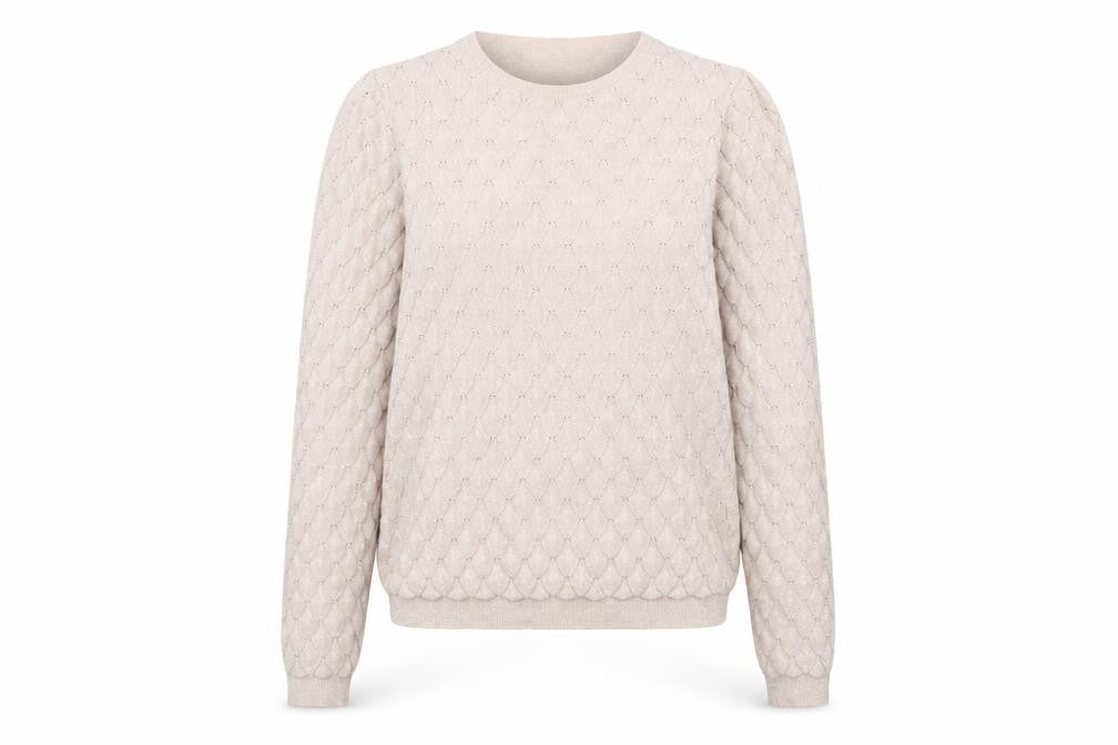 Womens UK Size 6 Warehouse Beige Pullover Jumper