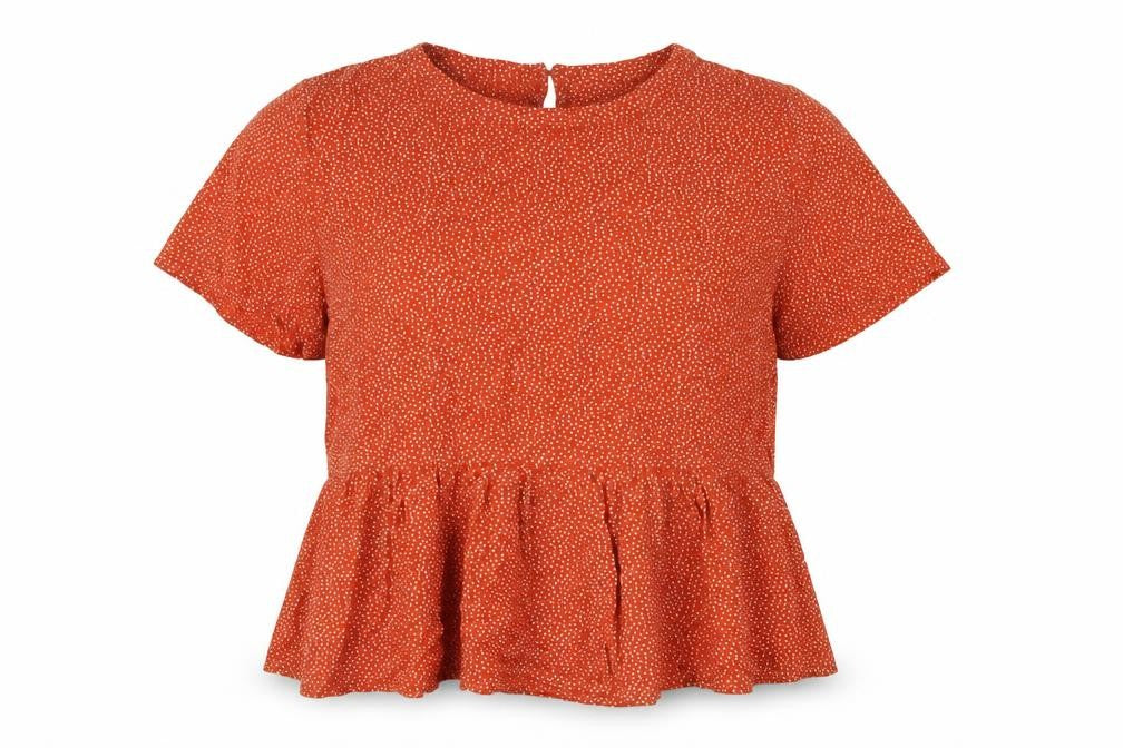 Womens UK Size 10 VILA Red Basic Blouse