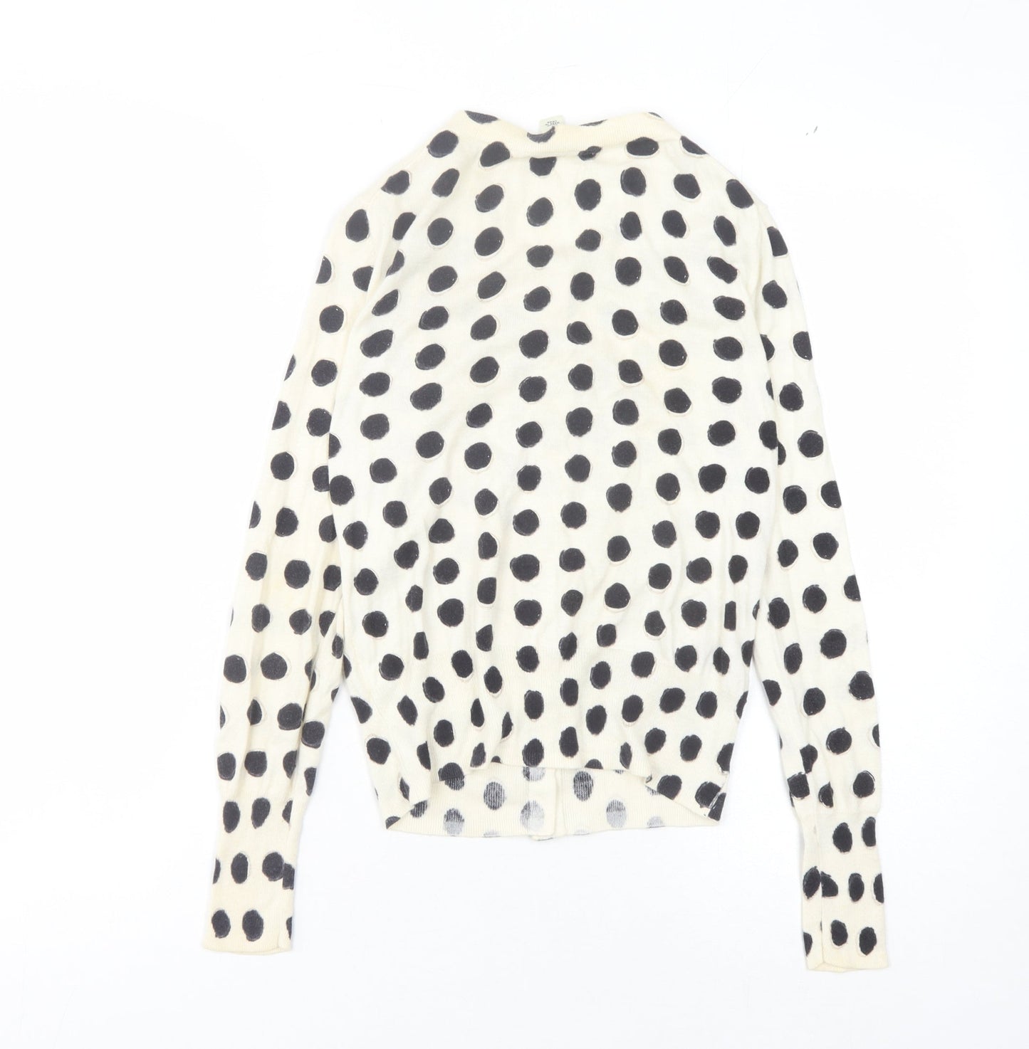 Banana Republic Women's White Polka Dot Cardigan, S