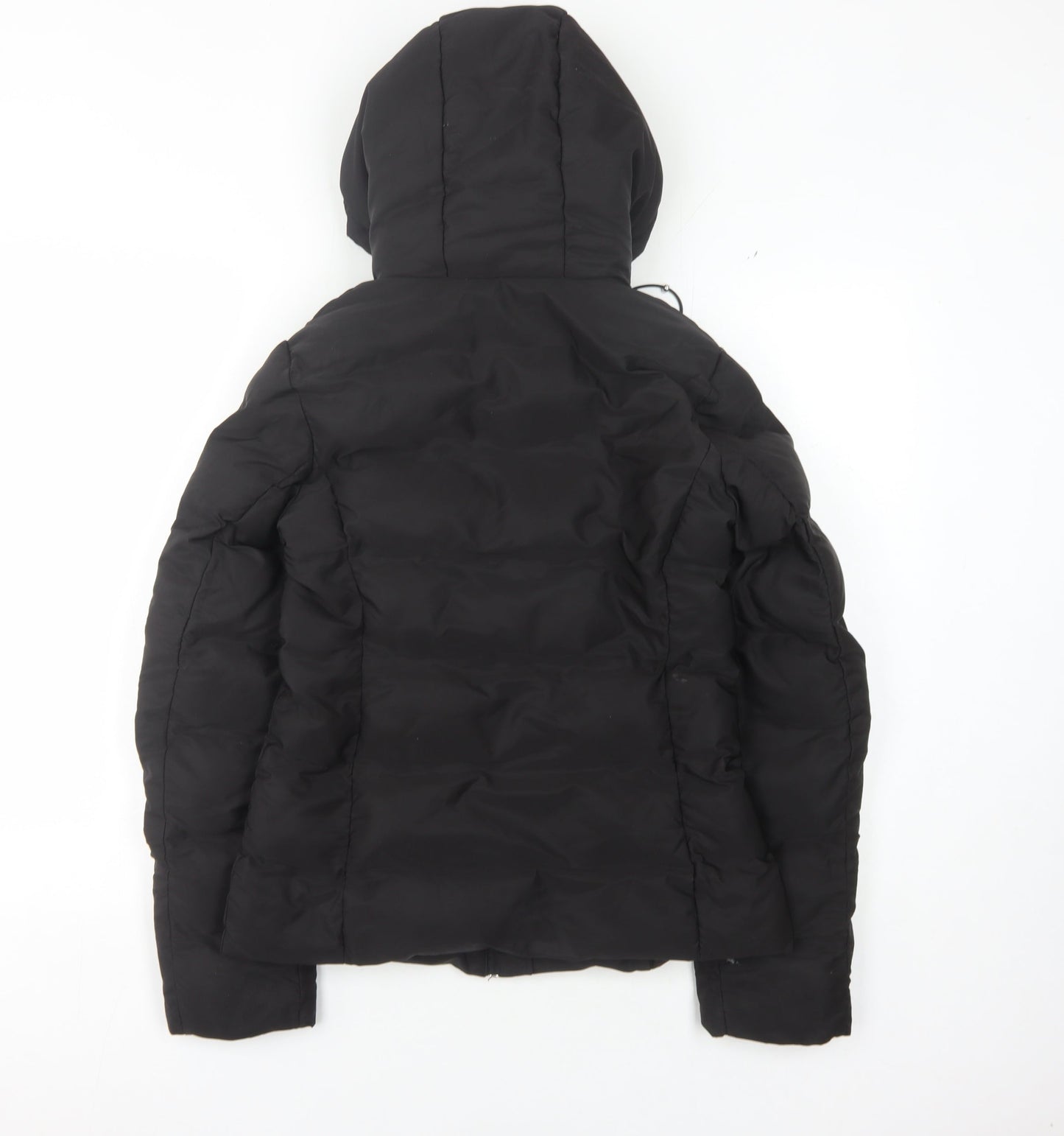 Womens UK Size XS Zara Black Puffer Jacket