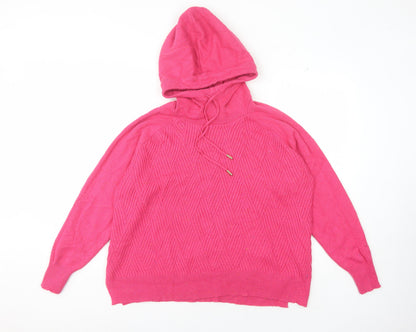 Womens UK Size L NEXT Pink Pullover Jumper