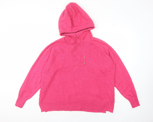 Womens UK Size L NEXT Pink Pullover Jumper