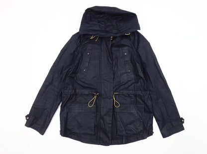 Womens UK Size 14 NEXT Blue Parka Coat
