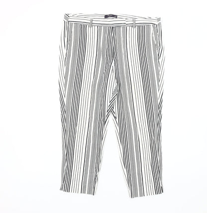 Womens UK Size 16 Marks and Spencer   Ivory Trousers