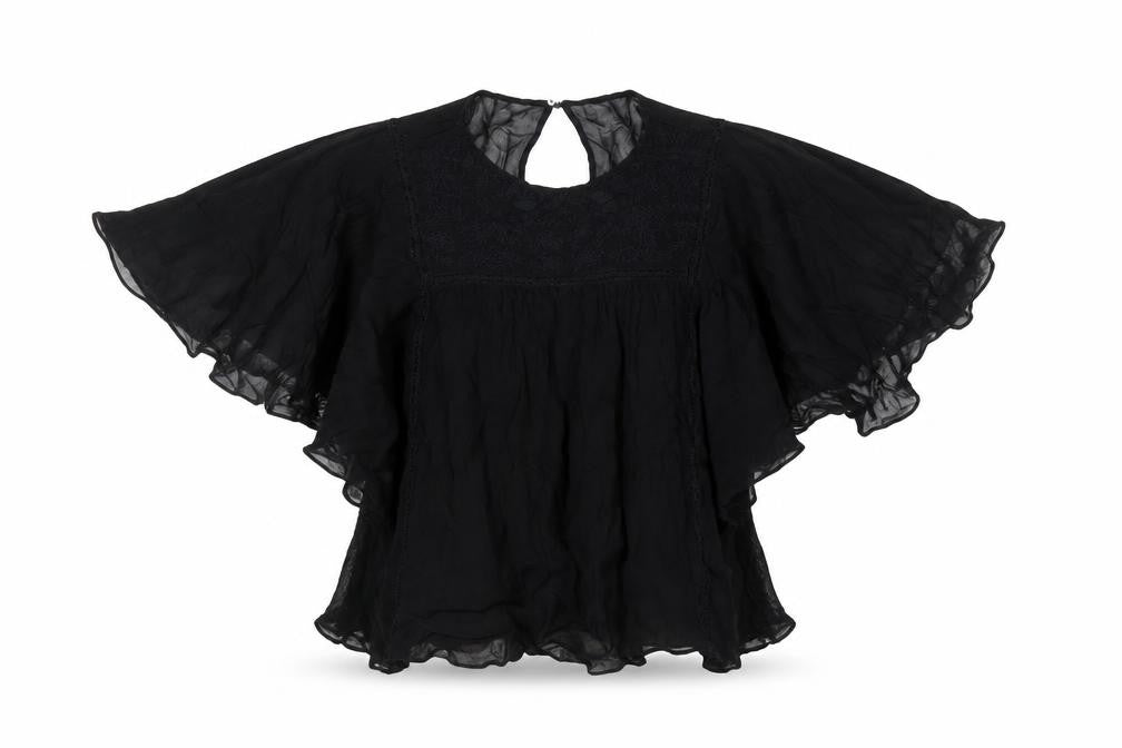 Womens UK Size XS Zara Black Basic Blouse