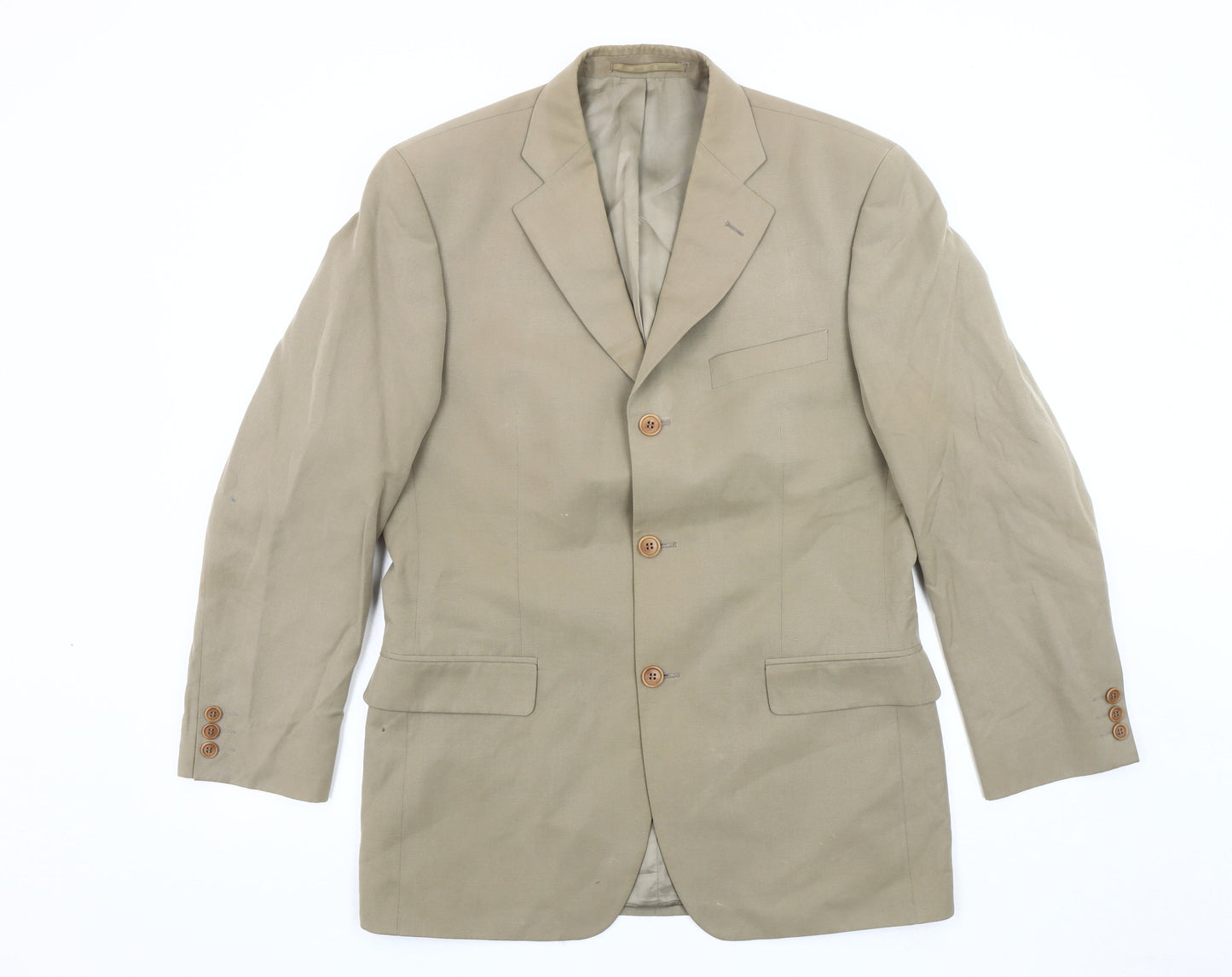 Balmain Men's Beige Regular Fit Blazer Jacket 38R