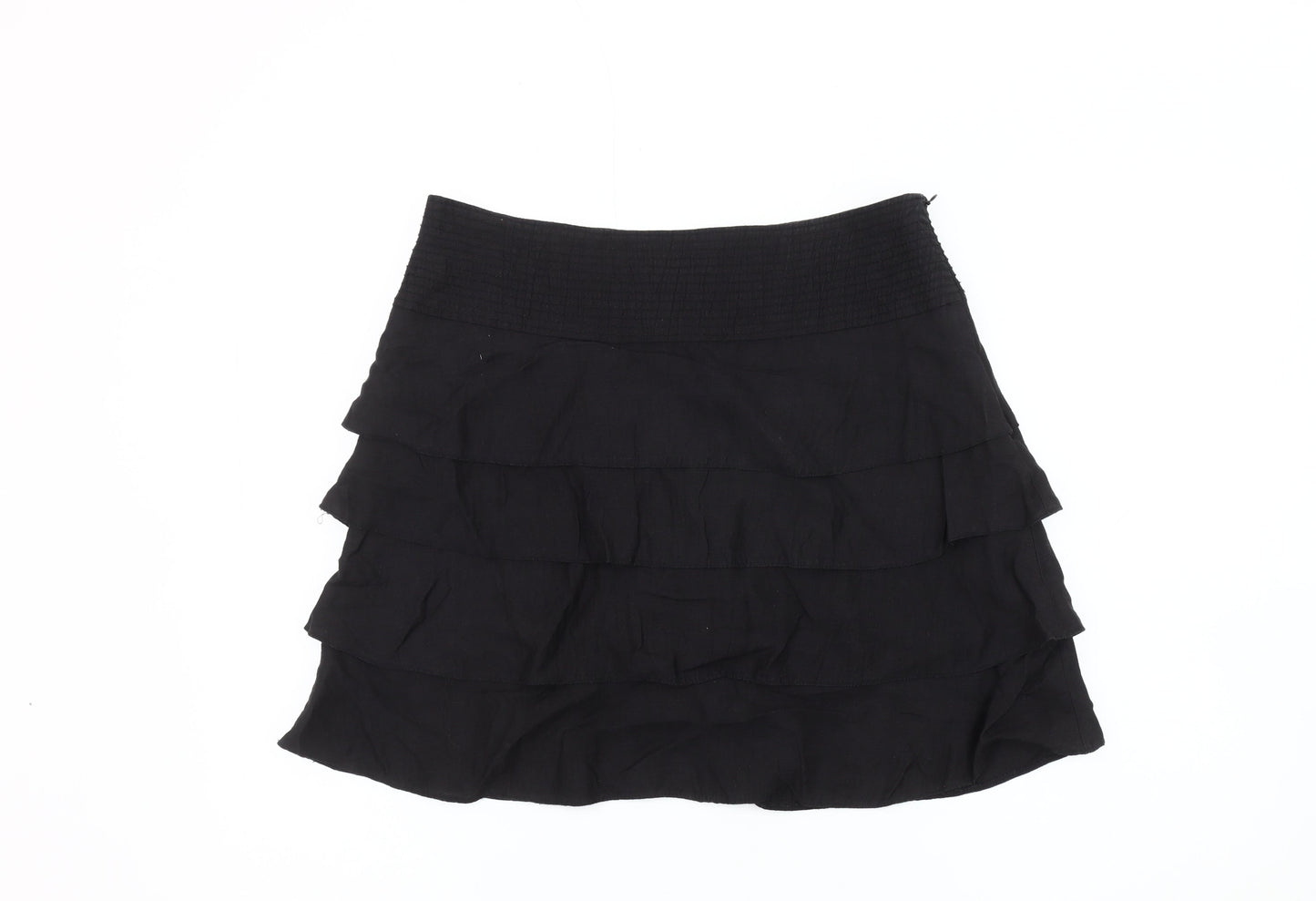 Next Women's Black Linen Skirt Size 12