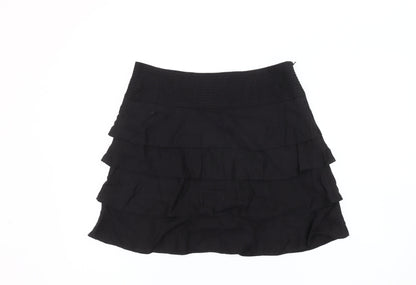 Next Women's Black Linen Skirt Size 12