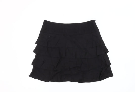 Next Women's Black Linen Skirt Size 12