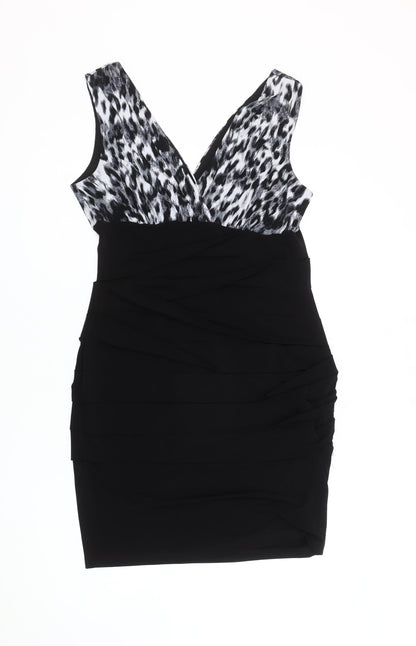 Intermission Women's Black & White Bodycon Dress, Size 12