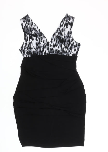 Intermission Women's Black & White Bodycon Dress, Size 12