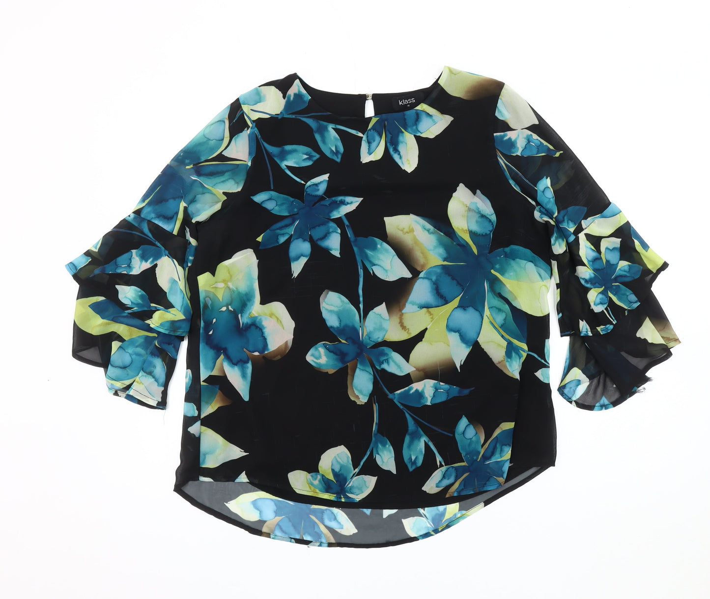 Womens UK Size 14 Klass Multicoloured Basic Blouse