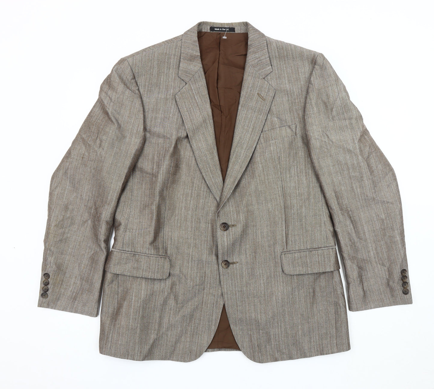 Mens UK Size 42 St Michael Regular Brown Suit Jacket