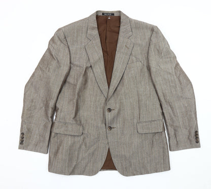 Mens UK Size 42 St Michael Regular Brown Suit Jacket
