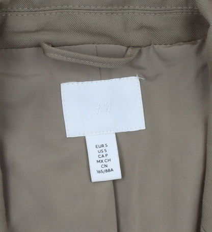 H&M Women's Beige Blazer, S, Single-Breasted, Lined