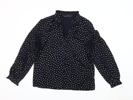 Womens UK Size 12 Marks and Spencer Blue Basic Blouse