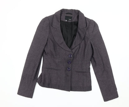 Next Women's Grey Blazer Size 8, Lined, Very Good Condition