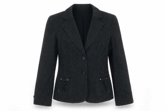 Oscar B. Women's Black Blazer, Size 12, Regular Fit