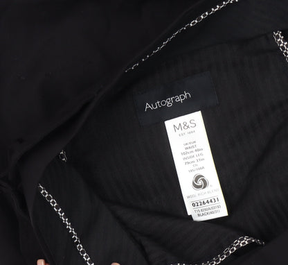 Marks and Spencer Men's Black Wool Trousers 40R Formal