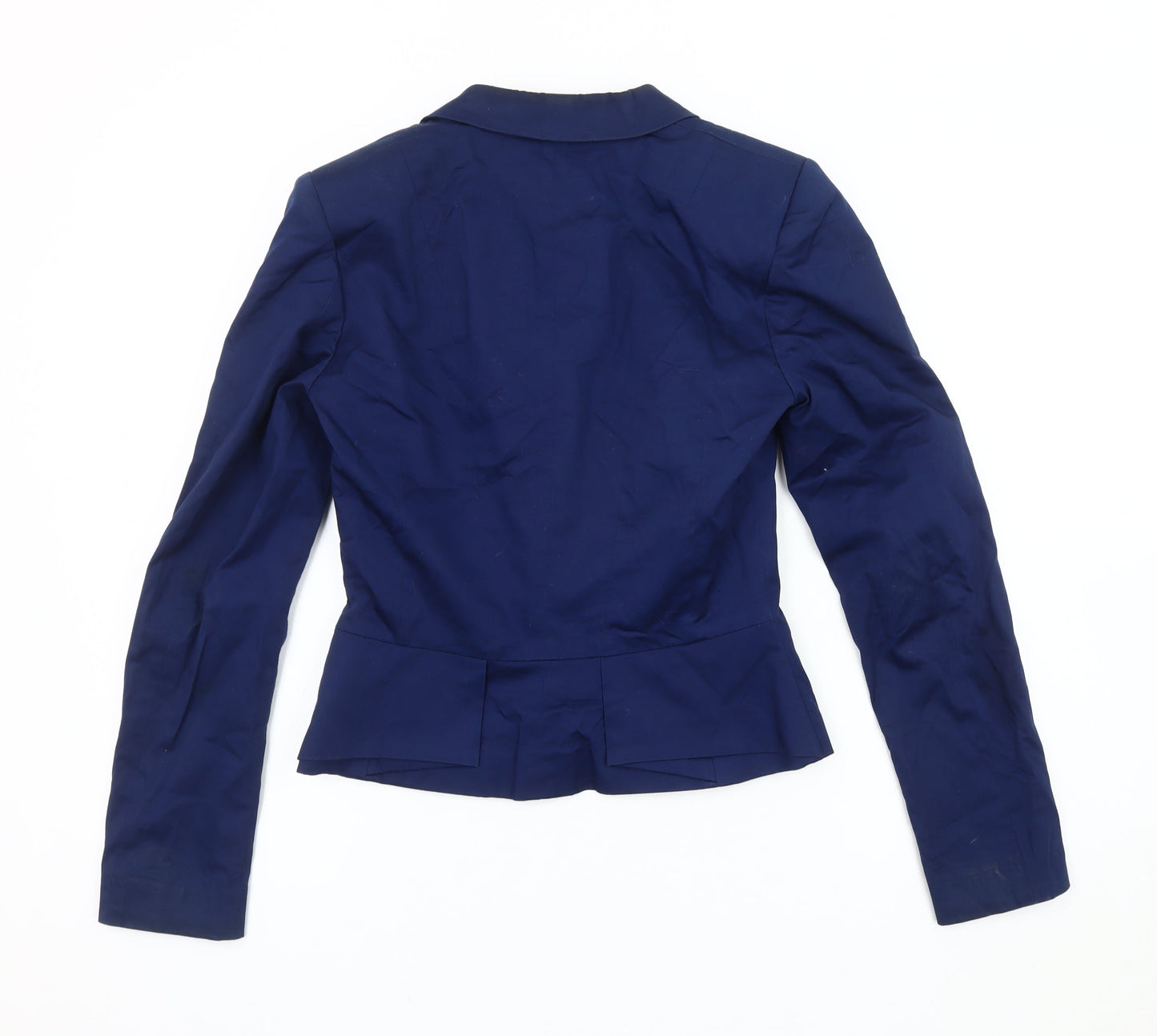 H&M Women's Blue Blazer, Size 6, Single-Breasted
