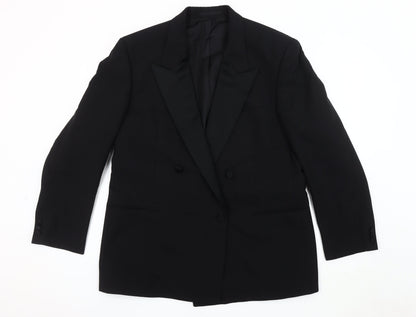 Mens UK Size 44 St Michael Regular Black Suit Tuxedo