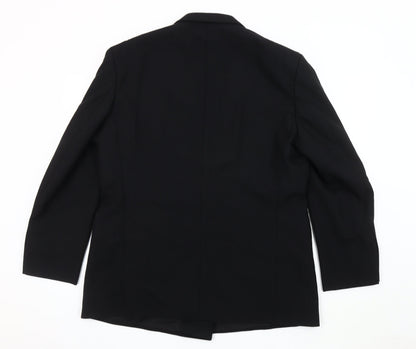 Mens UK Size 44 St Michael Regular Black Suit Tuxedo