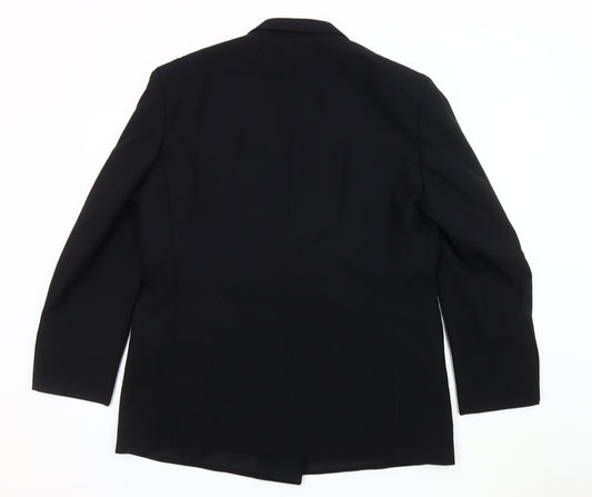 Mens UK Size 44 St Michael Regular Black Suit Tuxedo