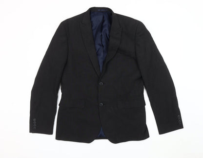 Mens UK Size 40 NEXT Regular Black Suit Jacket