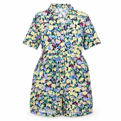 Pieces Women’s Multicoloured Floral Playsuit Size 8